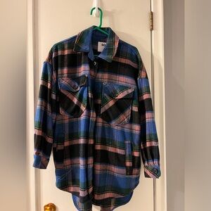 Women’s SO Sonoma Kohls oversized Shaket flannel